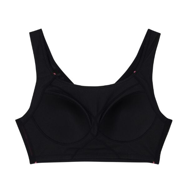 CW-X Sports Bra บราออกกำลังกาย แบบสวมหัว รุ่น IC4177 สีดำ (BL)