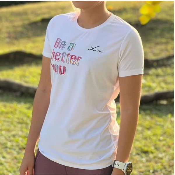 CW-X Outerwear Women เสื้อออกกำลังกาย ผู้หญิง รุ่น IC6185 สีขาว (WH)