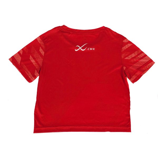 CW-X Outerwear Women เสื้อครอปออกกำลังกาย ผู้หญิง รุ่น IC6187 สีแดง (RE)