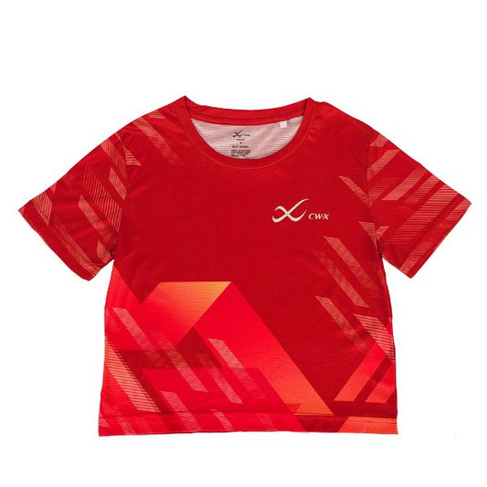 CW-X Outerwear Women เสื้อครอปออกกำลังกาย ผู้หญิง รุ่น IC6187 สีแดง (RE)