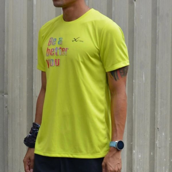 CW-X Outerwear Men เสื้อออกกำลังกาย ผู้ชาย รุ่น IC6289 สีเหลือง (GR)