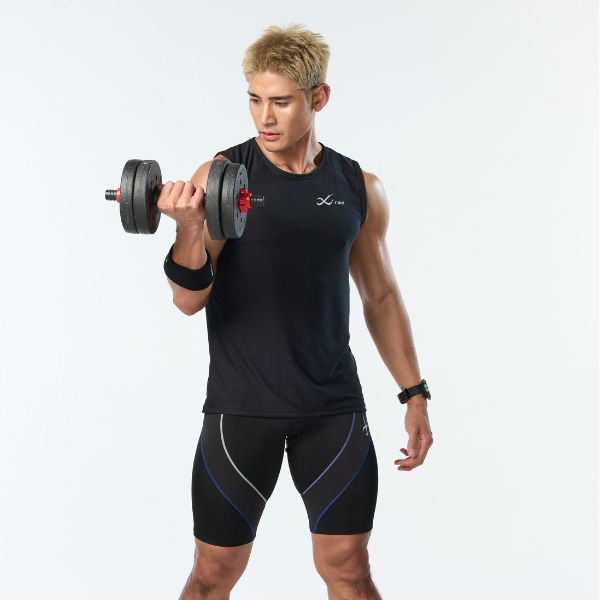 CW-X Outerwear Men เสื้อออกกำลังกายแขนกุด ผู้ชาย รุ่น IC6295 สี BL