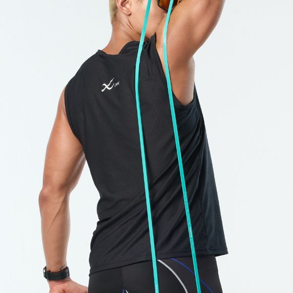 CW-X Outerwear Men เสื้อออกกำลังกายแขนกุด ผู้ชาย รุ่น IC6295 สี BL