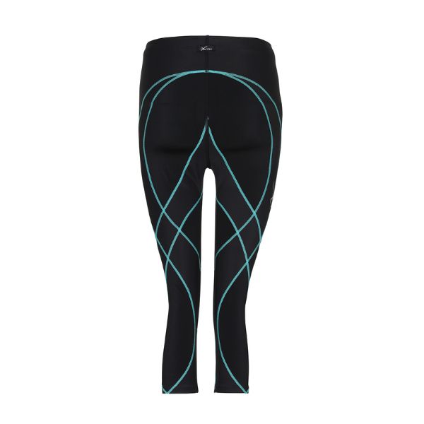 CW-X Pro Compression Tight Women, women's compression pants, model IC9167, blue-green (TU)