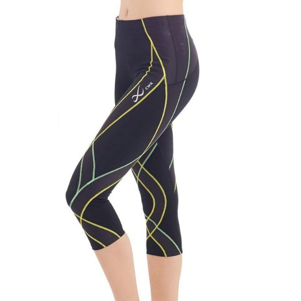 CW-X Generator Compression Tight Women, women's compression pants, model IC916G, green (GR)