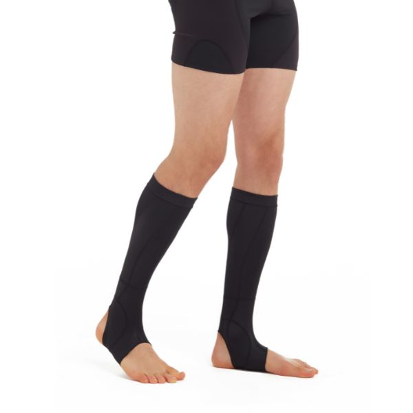 CW-X Calf &amp; Ankle Support Unisex calf and ankle brace. Men and women, model IC3328, black (BL)