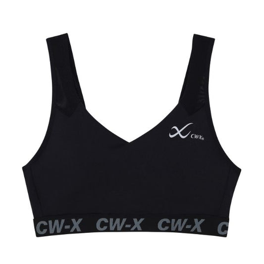 CW-X Sports Bra บราออกกำลังกาย แบบ 3 ตะขอ รุ่น IC4178 สีดำ (BL)