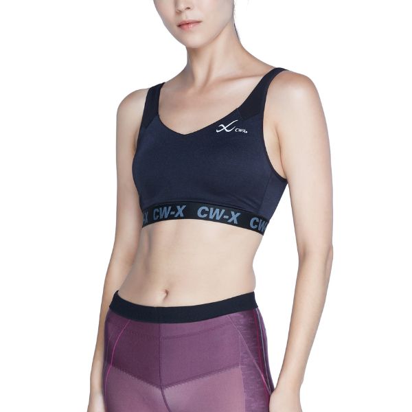 CW-X Sports Bra บราออกกำลังกาย แบบ 3 ตะขอ รุ่น IC4178 สีดำ (BL)