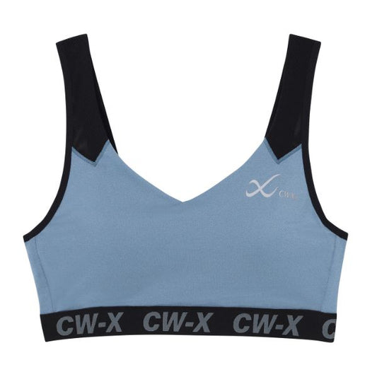 CW-X Sports Bra, 3-hook exercise bra, model IC4178, blue (LB)