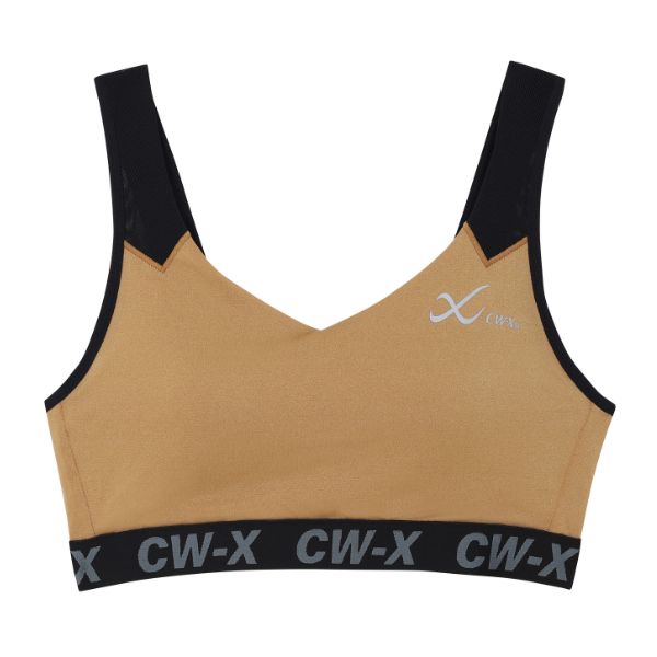 CW-X Sports Bra บราออกกำลังกาย แบบ 3 ตะขอ รุ่น IC4178 สีเหลืองทอง (YG)