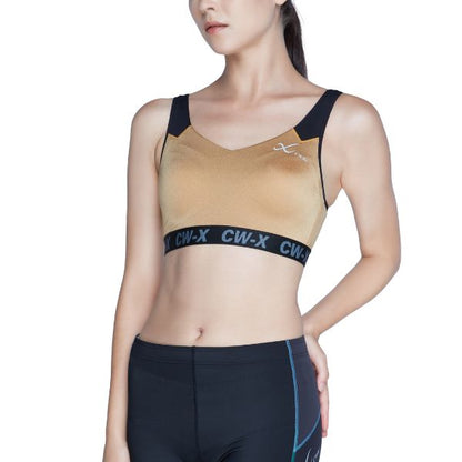 CW-X Sports Bra บราออกกำลังกาย แบบ 3 ตะขอ รุ่น IC4178 สีเหลืองทอง (YG)