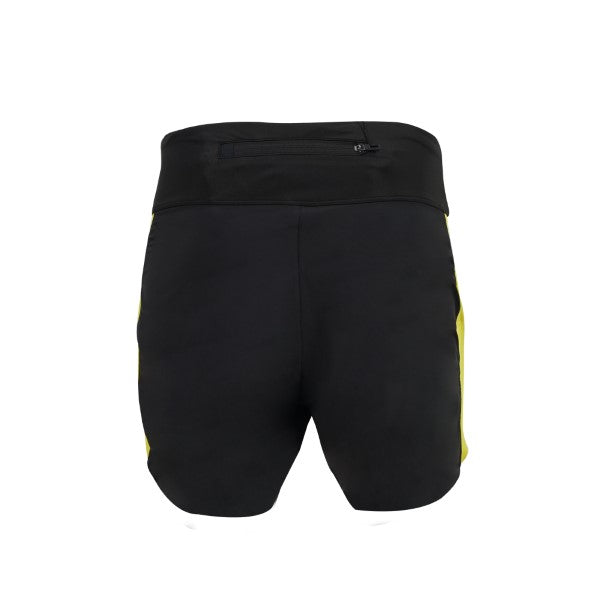 CW-X Outer Short Women, women's running shorts, model IC5101, black and yellow (GR)