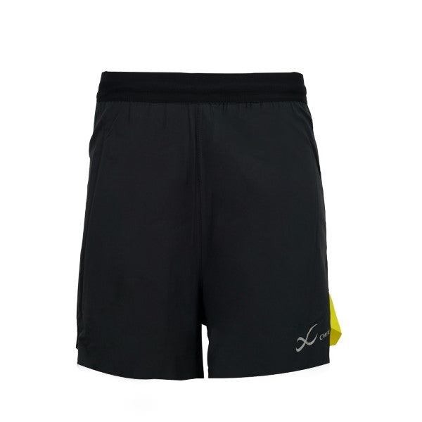 CW-X Outer Short Men, men's running shorts, model IC5201, black and yellow (GR)