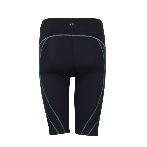 CW-X Stabilyx Ventilator Tri-Shorts Compression Tight Women, women's compression pants, model IC915T, blue-green (TQ)