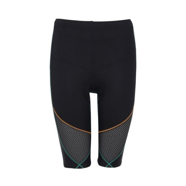 CW-X Stabilyx Ventilator Tri-Shorts Compression Tight Women กางเกงกระชับกล้ามเนื้อ ผู้หญิง รุ่น IC915T สีฟ้าออกเขียว (TQ)