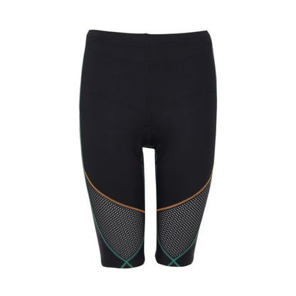 CW-X Stabilyx Ventilator Tri-Shorts Compression Tight Women, women's compression pants, model IC915T, blue-green (TQ)