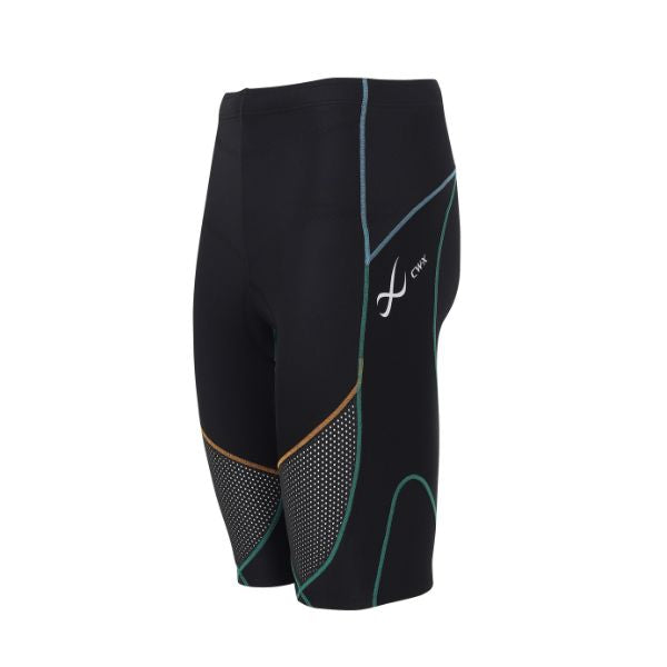 CW-X Stabilyx Ventilator Tri-Shorts Compression Tight Women, women's compression pants, model IC915T, blue-green (TQ)