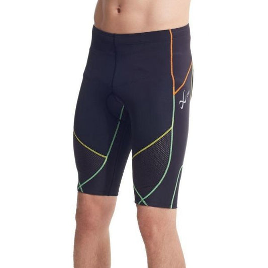 CW-X Stabilyx Ventilator Tri-Shorts Compression Tight Men, men's compression pants, model IC925T, golden yellow (YG)