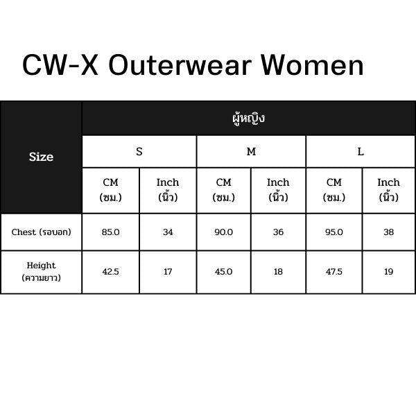 CW-X Outerwear Women เสื้อครอปออกกำลังกาย ผู้หญิง รุ่น IC6186 สีน้ำเงิน (BU)
